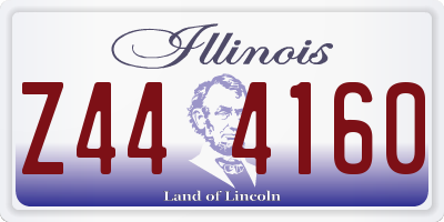 IL license plate Z444160