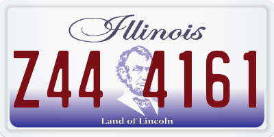 IL license plate Z444161
