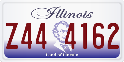 IL license plate Z444162
