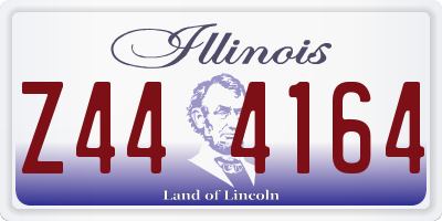 IL license plate Z444164