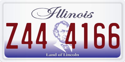 IL license plate Z444166