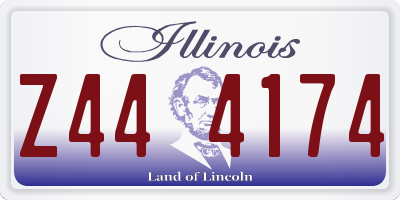 IL license plate Z444174