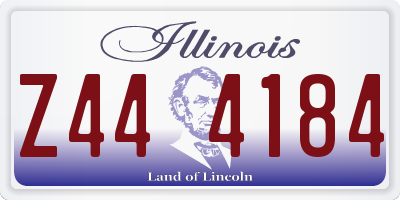 IL license plate Z444184