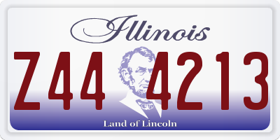 IL license plate Z444213