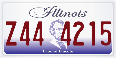 IL license plate Z444215