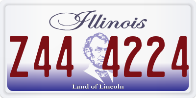 IL license plate Z444224