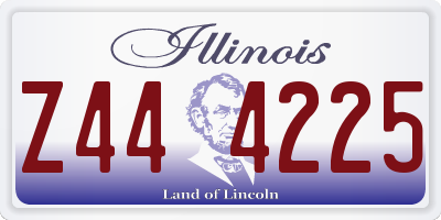IL license plate Z444225