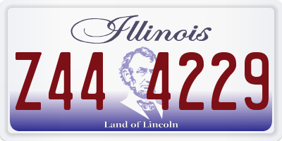 IL license plate Z444229