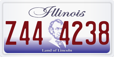 IL license plate Z444238