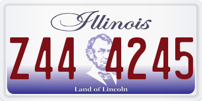 IL license plate Z444245