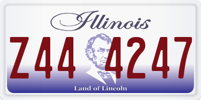 IL license plate Z444247