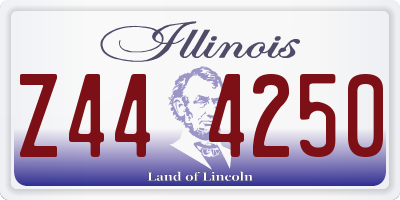 IL license plate Z444250