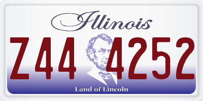 IL license plate Z444252