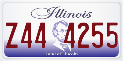 IL license plate Z444255