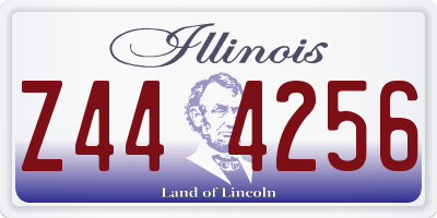 IL license plate Z444256