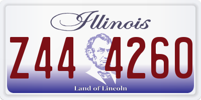 IL license plate Z444260