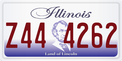 IL license plate Z444262