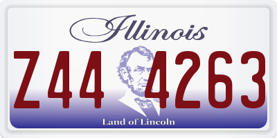 IL license plate Z444263