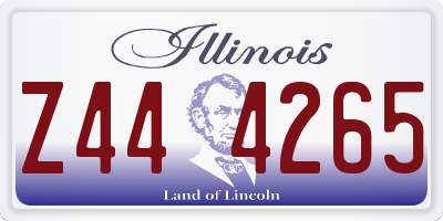 IL license plate Z444265