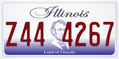 IL license plate Z444267