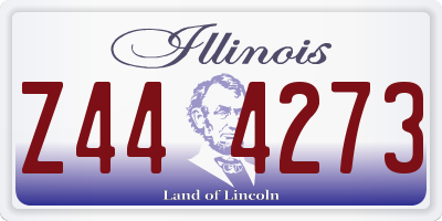 IL license plate Z444273