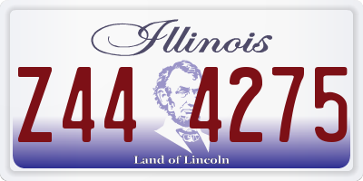IL license plate Z444275