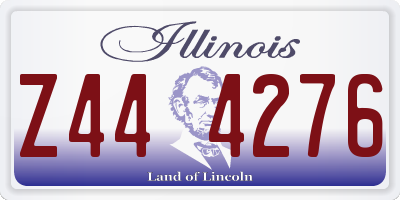 IL license plate Z444276