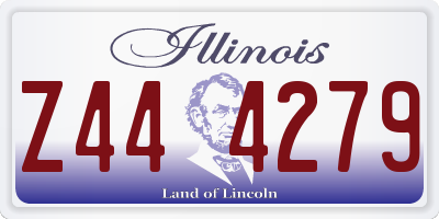 IL license plate Z444279