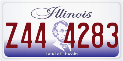 IL license plate Z444283