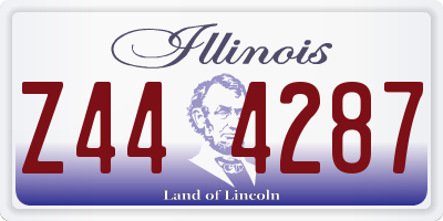 IL license plate Z444287