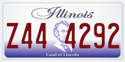 IL license plate Z444292