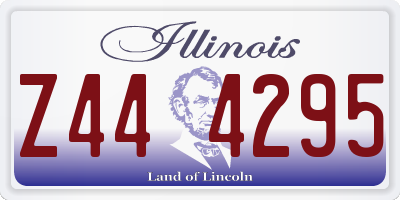 IL license plate Z444295