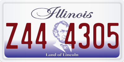 IL license plate Z444305