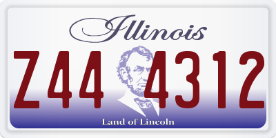 IL license plate Z444312