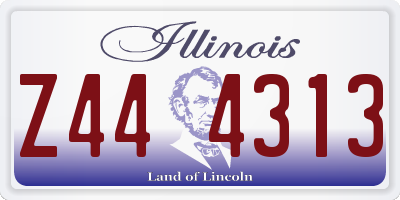 IL license plate Z444313