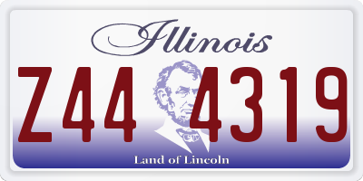 IL license plate Z444319