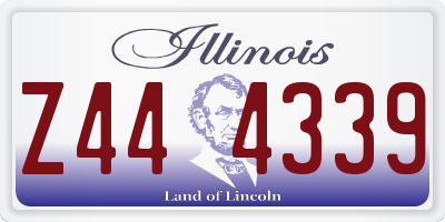 IL license plate Z444339