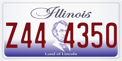 IL license plate Z444350