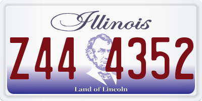 IL license plate Z444352