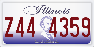 IL license plate Z444359