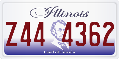 IL license plate Z444362