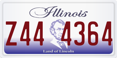IL license plate Z444364
