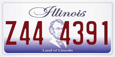 IL license plate Z444391