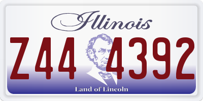 IL license plate Z444392