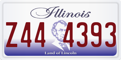 IL license plate Z444393