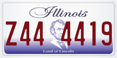 IL license plate Z444419