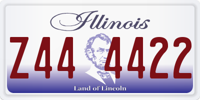 IL license plate Z444422
