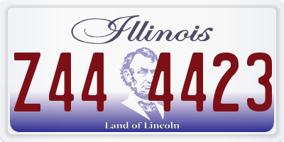 IL license plate Z444423