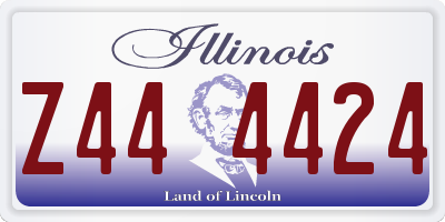 IL license plate Z444424