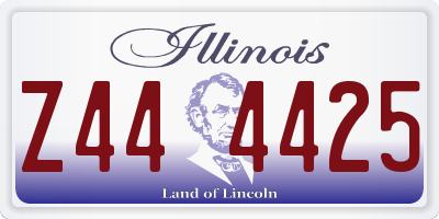 IL license plate Z444425